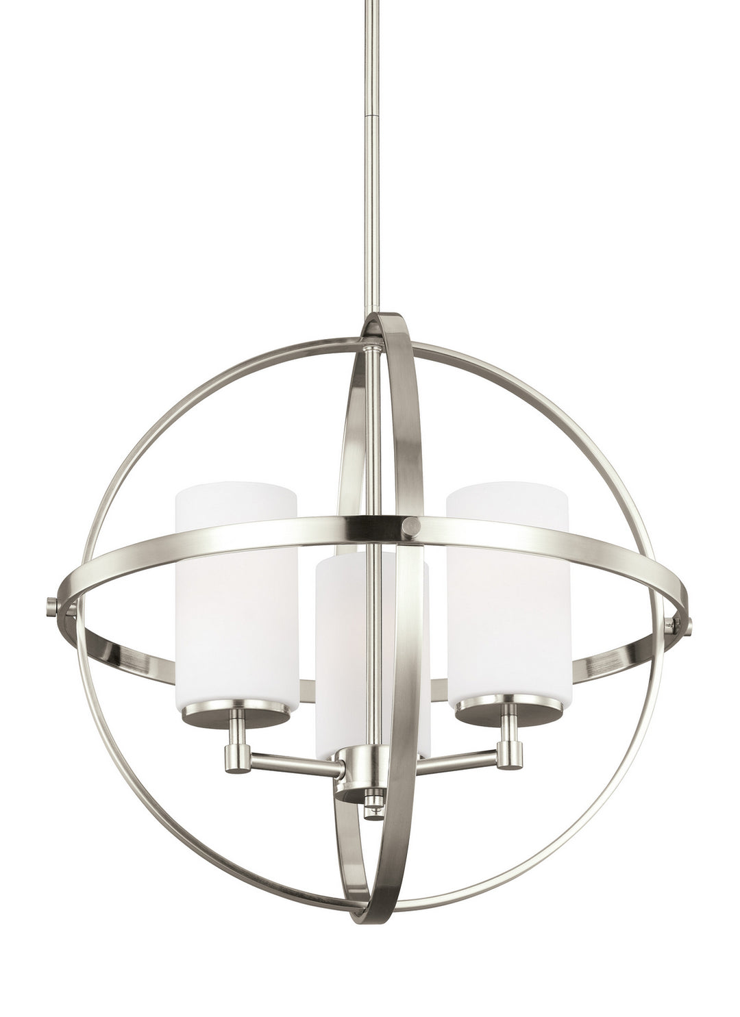 Generation Lighting Canada - 3124603EN3-962 - Three Light Chandelier - Alturas - Brushed Nickel