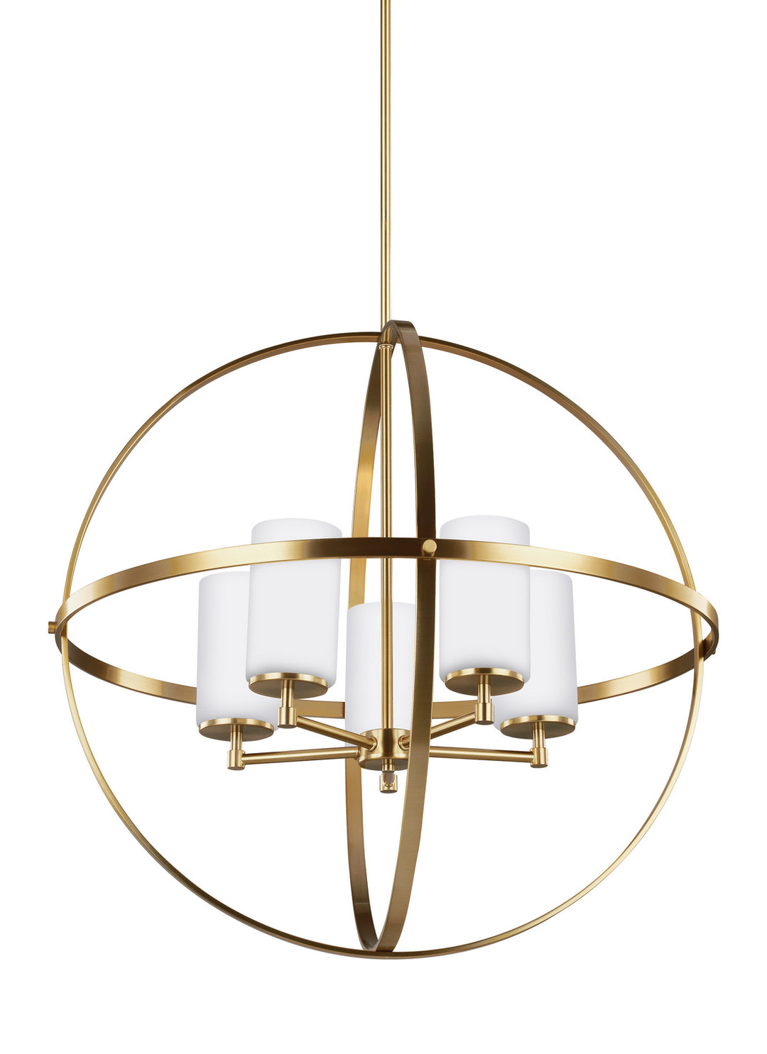 Generation Lighting Canada - 3124605-848 - Five Light Chandelier - Alturas - Satin Brass