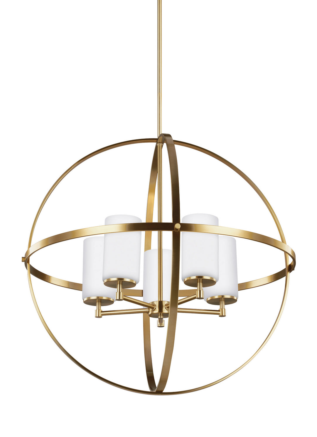 Generation Lighting Canada - 3124605EN3-848 - Five Light Chandelier - Alturas - Satin Brass