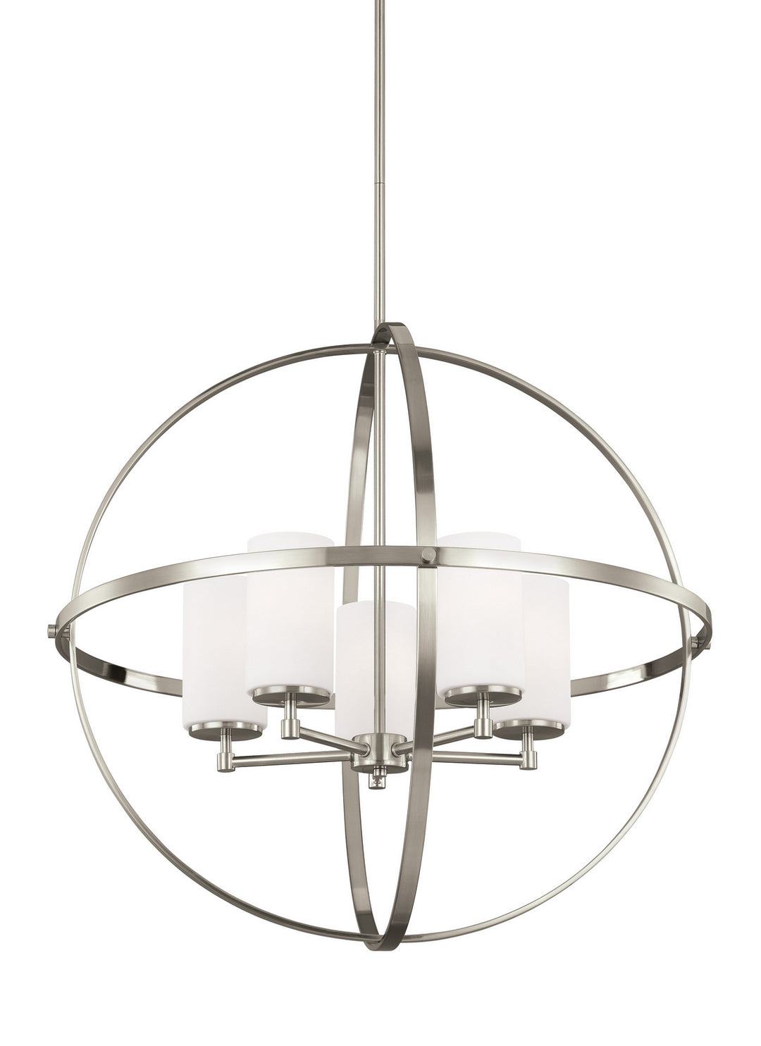 Generation Lighting Canada - 3124605EN3-962 - Five Light Chandelier - Alturas - Brushed Nickel