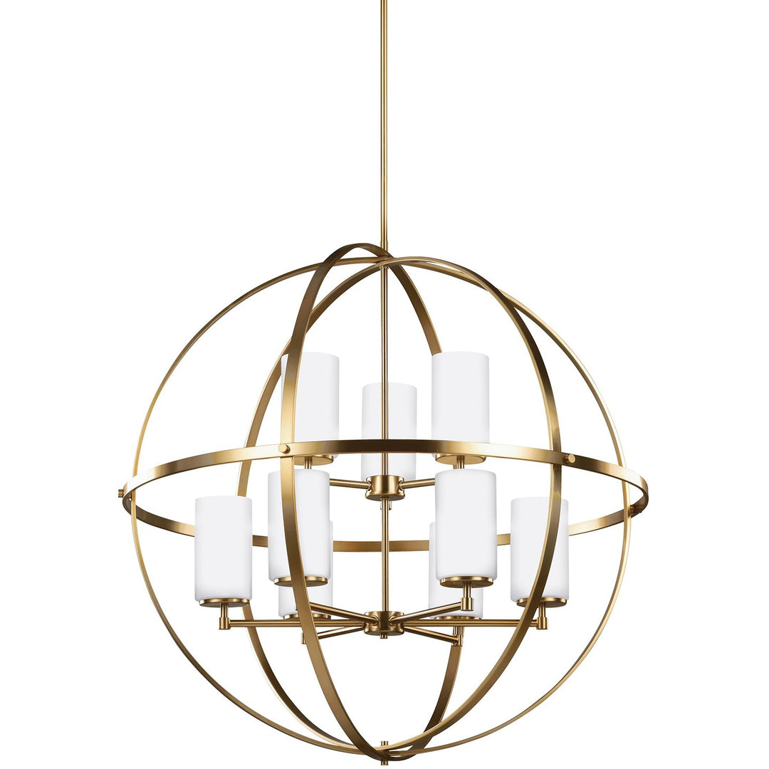 Generation Lighting Canada - 3124609EN3-848 - Nine Light Chandelier - Alturas - Satin Brass