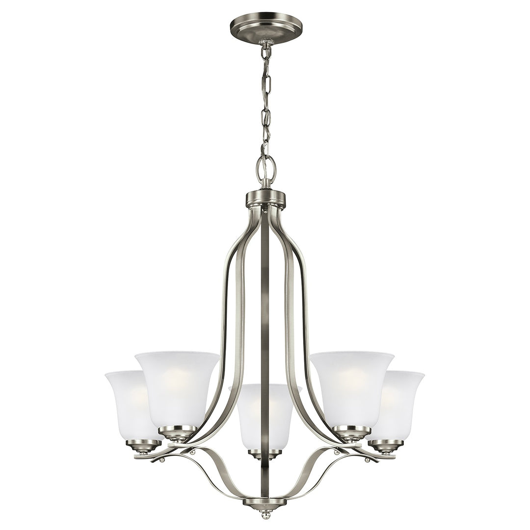Generation Lighting Canada - 3139005-962 - Five Light Chandelier - Emmons - Brushed Nickel