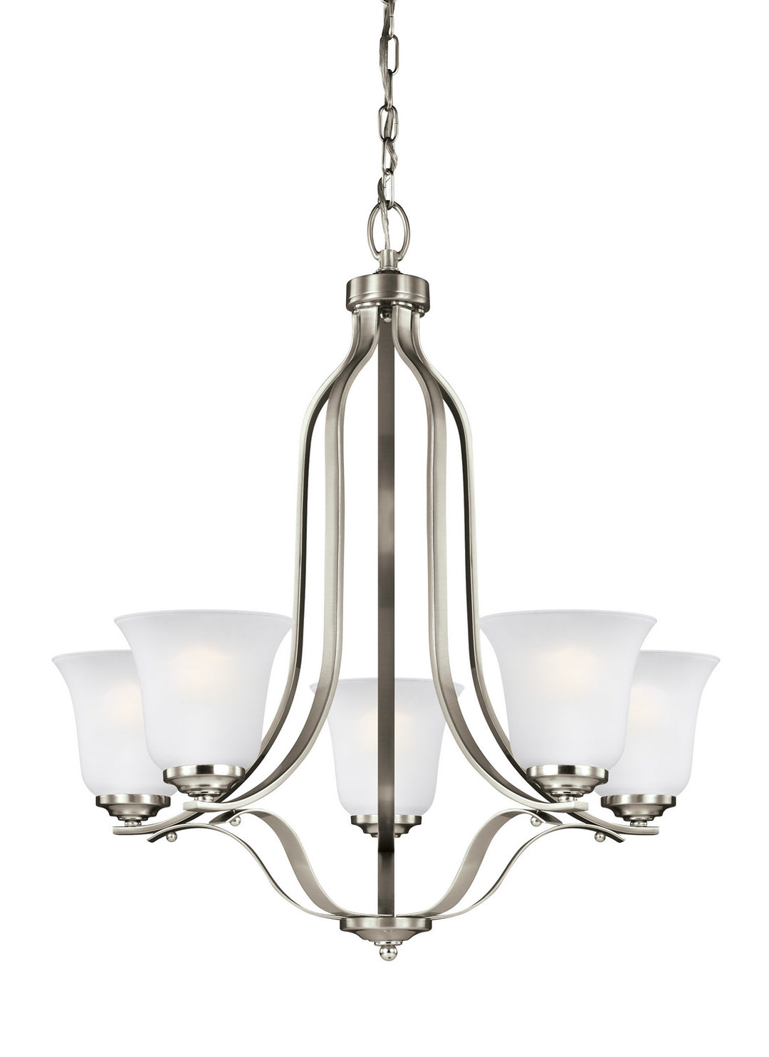 Generation Lighting Canada - 3139005EN3-962 - Five Light Chandelier - Emmons - Brushed Nickel
