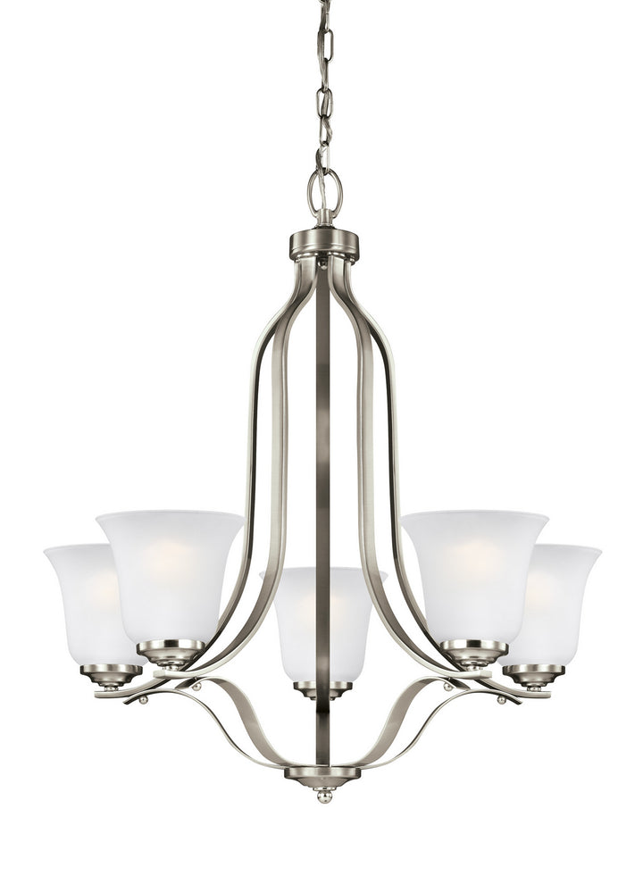 Generation Lighting Canada - 3139005EN3-962 - Five Light Chandelier - Emmons - Brushed Nickel