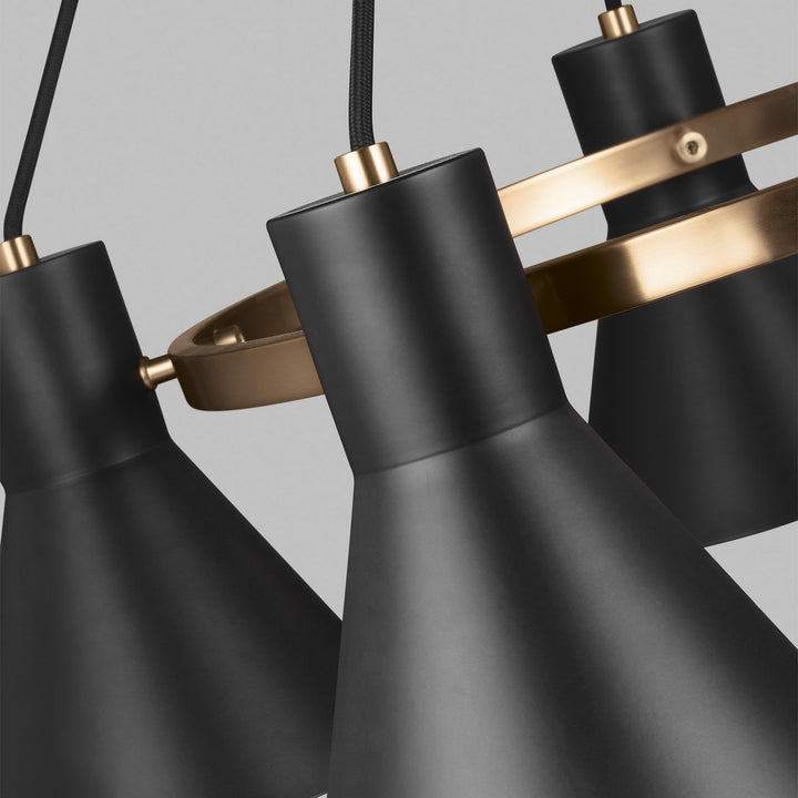 Generation Lighting Canada - 3141305-848 - Five Light Chandelier - Towner - Satin Brass