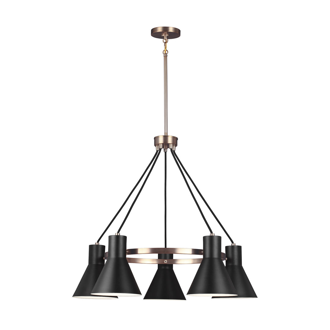 Generation Lighting Canada - 3141305-848 - Five Light Chandelier - Towner - Satin Brass