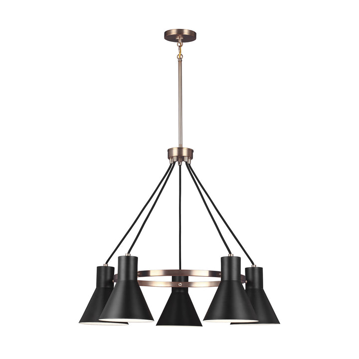 Generation Lighting Canada - 3141305-848 - Five Light Chandelier - Towner - Satin Brass