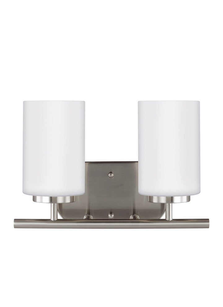 Generation Lighting Canada - 41161-962 - Two Light Wall / Bath - Oslo - Brushed Nickel
