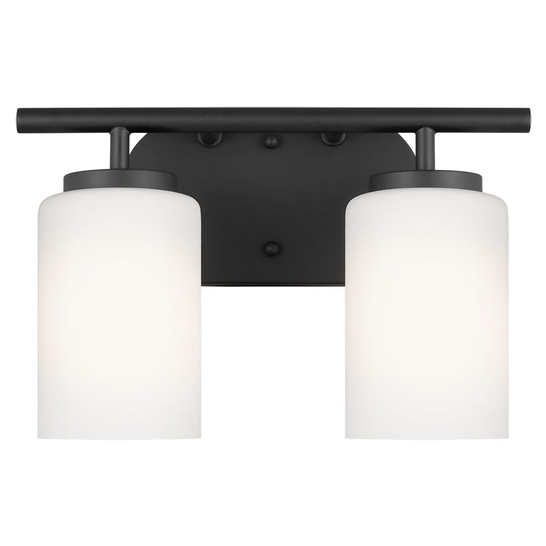 Oslo Two Light Wall / Bath in Midnight Black - available from The Lighting Shoppe, trusted by Canadian homeowners