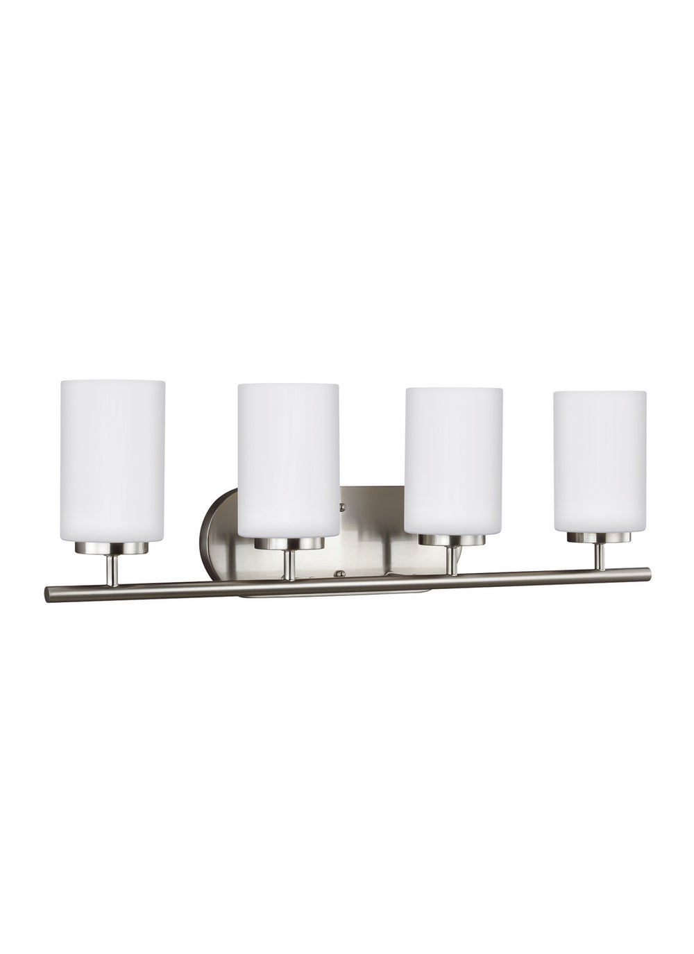 Generation Lighting Canada - 41163-962 - Four Light Wall / Bath - Oslo - Brushed Nickel