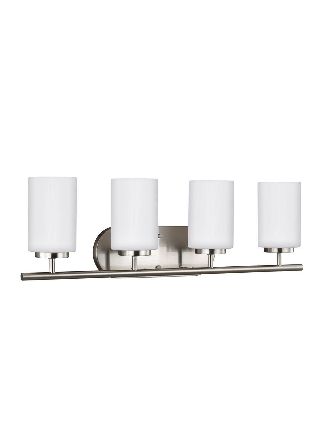 Generation Lighting Canada - 41163-962 - Four Light Wall / Bath - Oslo - Brushed Nickel