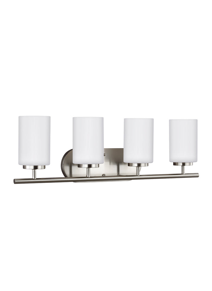 Generation Lighting Canada - 41163-962 - Four Light Wall / Bath - Oslo - Brushed Nickel