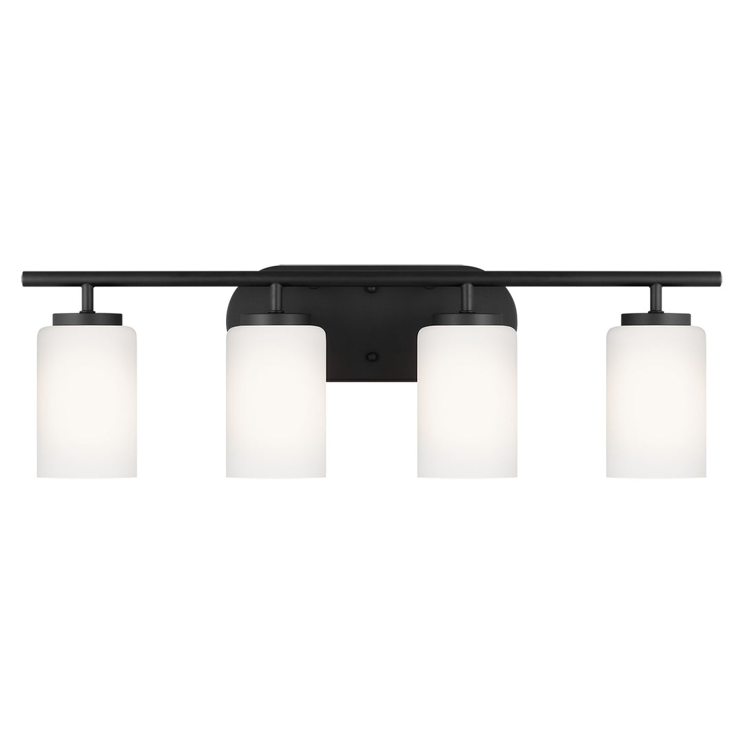 Oslo Four Light Wall/ Bath in Midnight Black - available from The Lighting Shoppe, trusted by Canadian homeowners