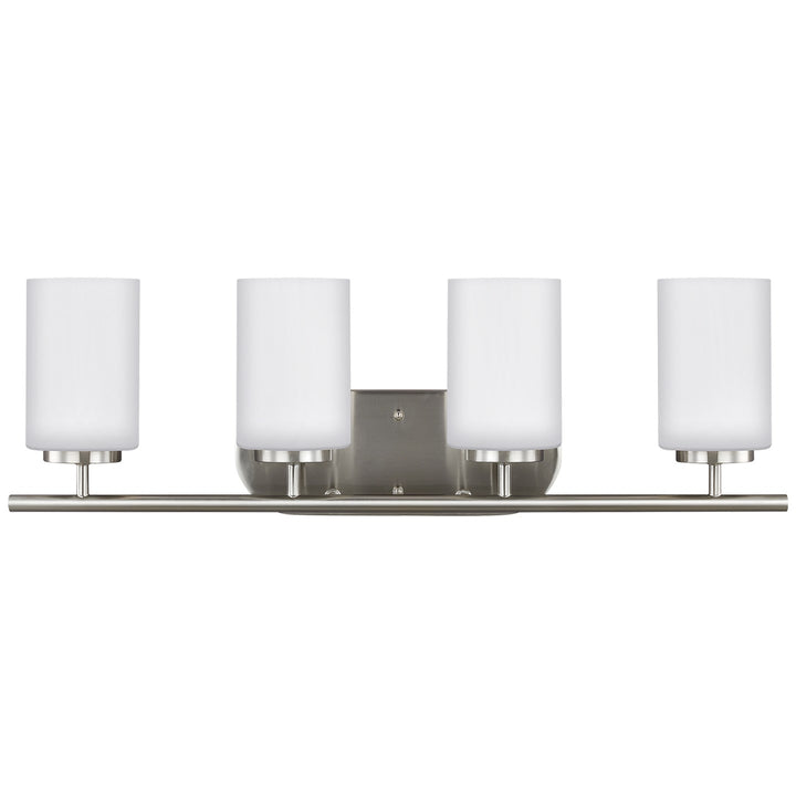 Generation Lighting Canada - 41163EN3-962 - Four Light Wall / Bath - Oslo - Brushed Nickel