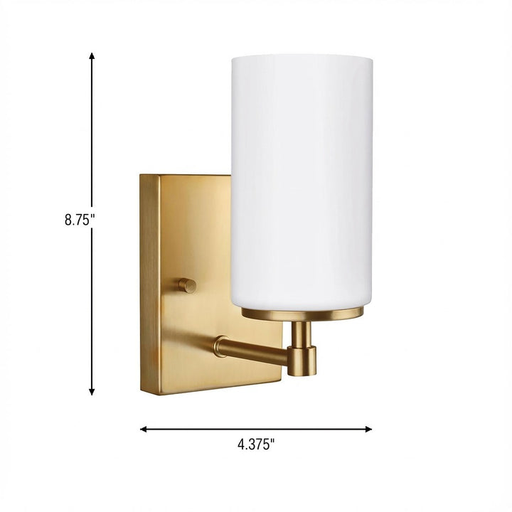 Generation Lighting Canada - 4124601-848 - One Light Wall / Bath Sconce - Alturas - Satin Brass