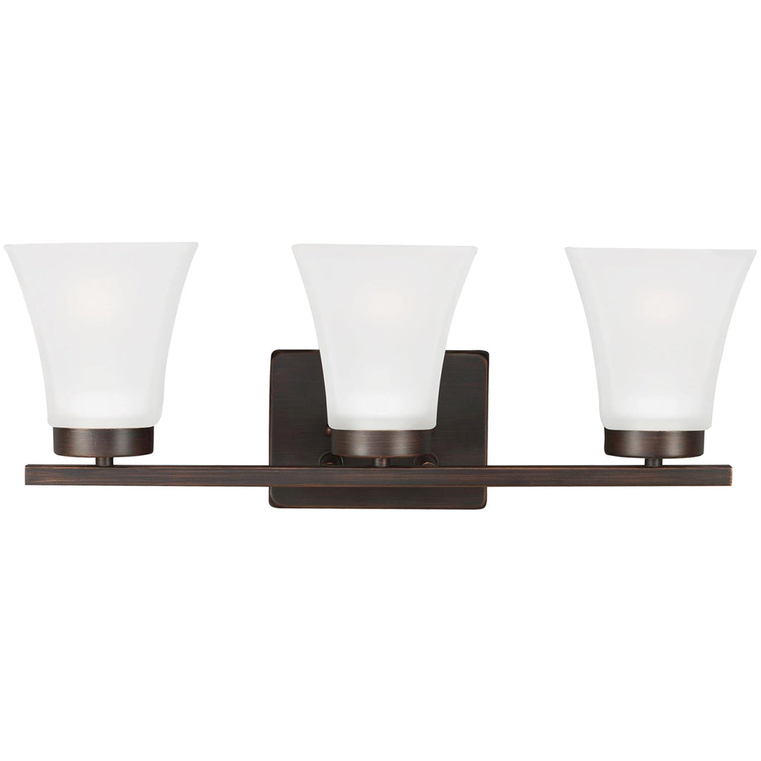 Bayfield Three Light Wall / Bath in Bronze - available from The Lighting Shoppe, trusted by Canadian homeowners