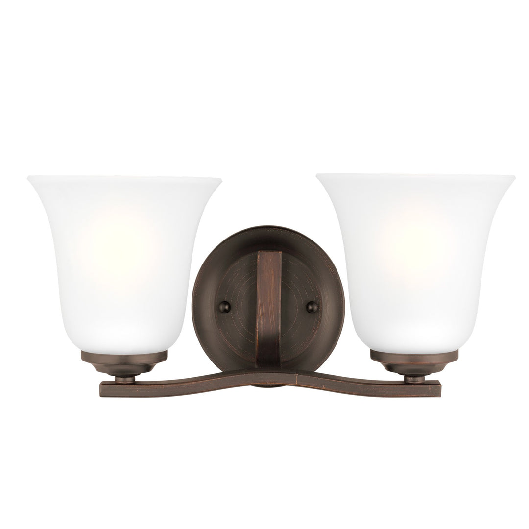 Generation Lighting Canada - 4439002-710 - Two Light Wall / Bath - Emmons - Bronze