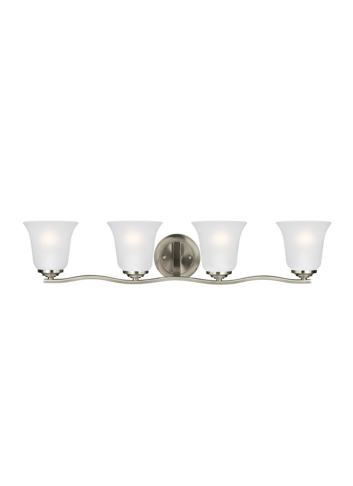 Generation Lighting Canada - 4439004-962 - Four Light Wall / Bath - Emmons - Brushed Nickel
