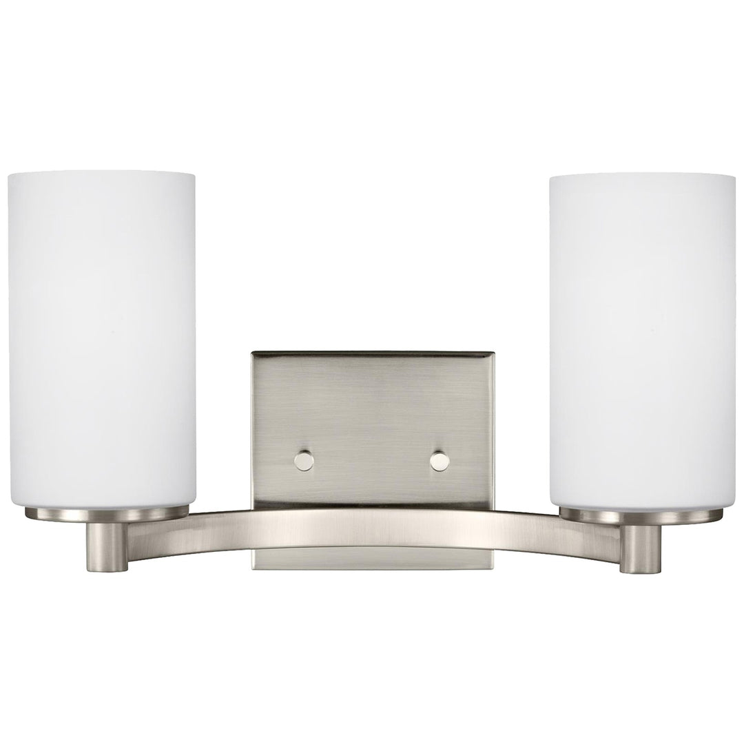 Generation Lighting Canada - 4439102-962 - Two Light Wall / Bath - Hettinger - Brushed Nickel