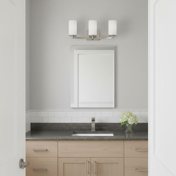 Generation Lighting Canada - 4439103-962 - Three Light Wall / Bath - Hettinger - Brushed Nickel