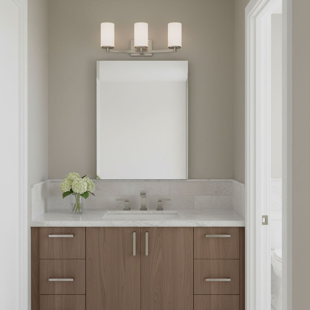Generation Lighting Canada - 4439103EN3-962 - Three Light Wall / Bath - Hettinger - Brushed Nickel