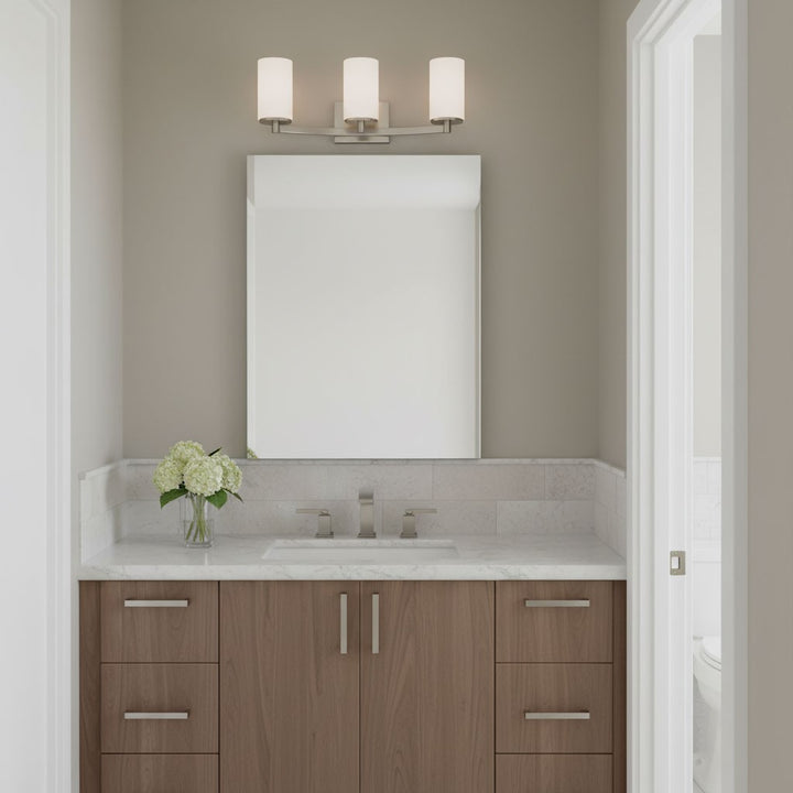 Generation Lighting Canada - 4439103EN3-962 - Three Light Wall / Bath - Hettinger - Brushed Nickel