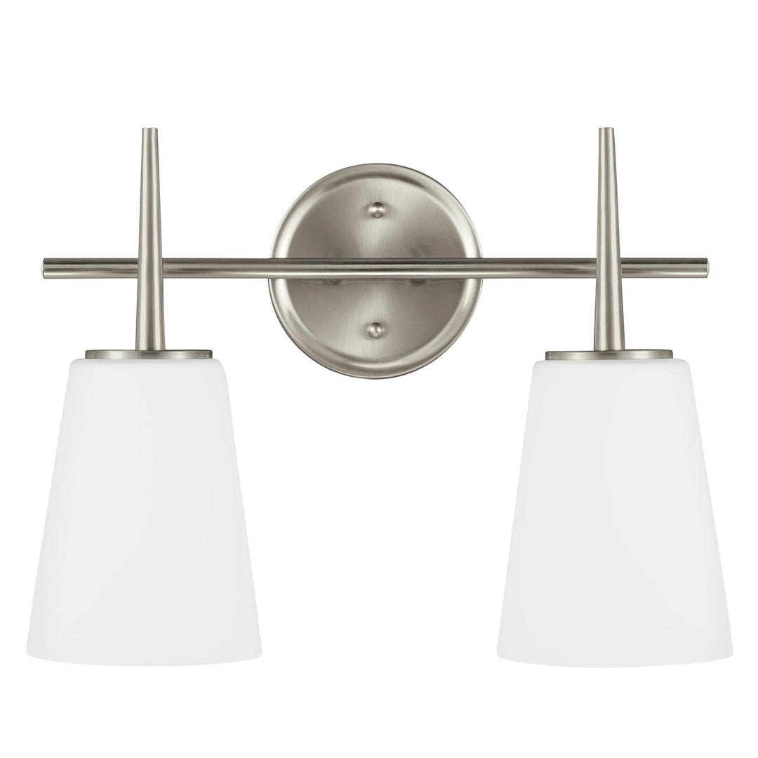 Generation Lighting Canada - 4440402EN3-962 - Two Light Wall / Bath - Driscoll - Brushed Nickel