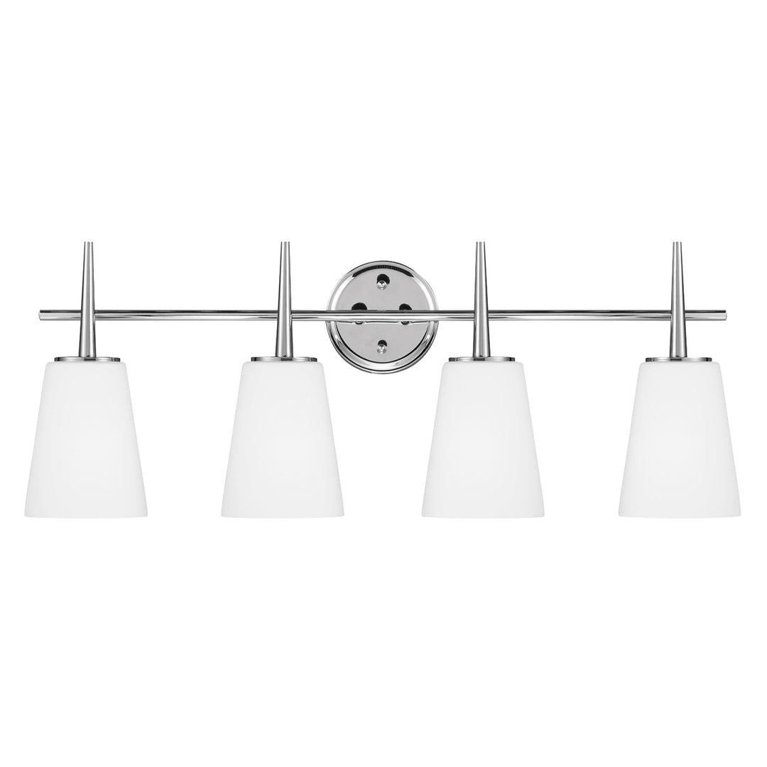 Driscoll Four Light Wall / Bath in Chrome - available from The Lighting Shoppe, trusted by Canadian homeowners
