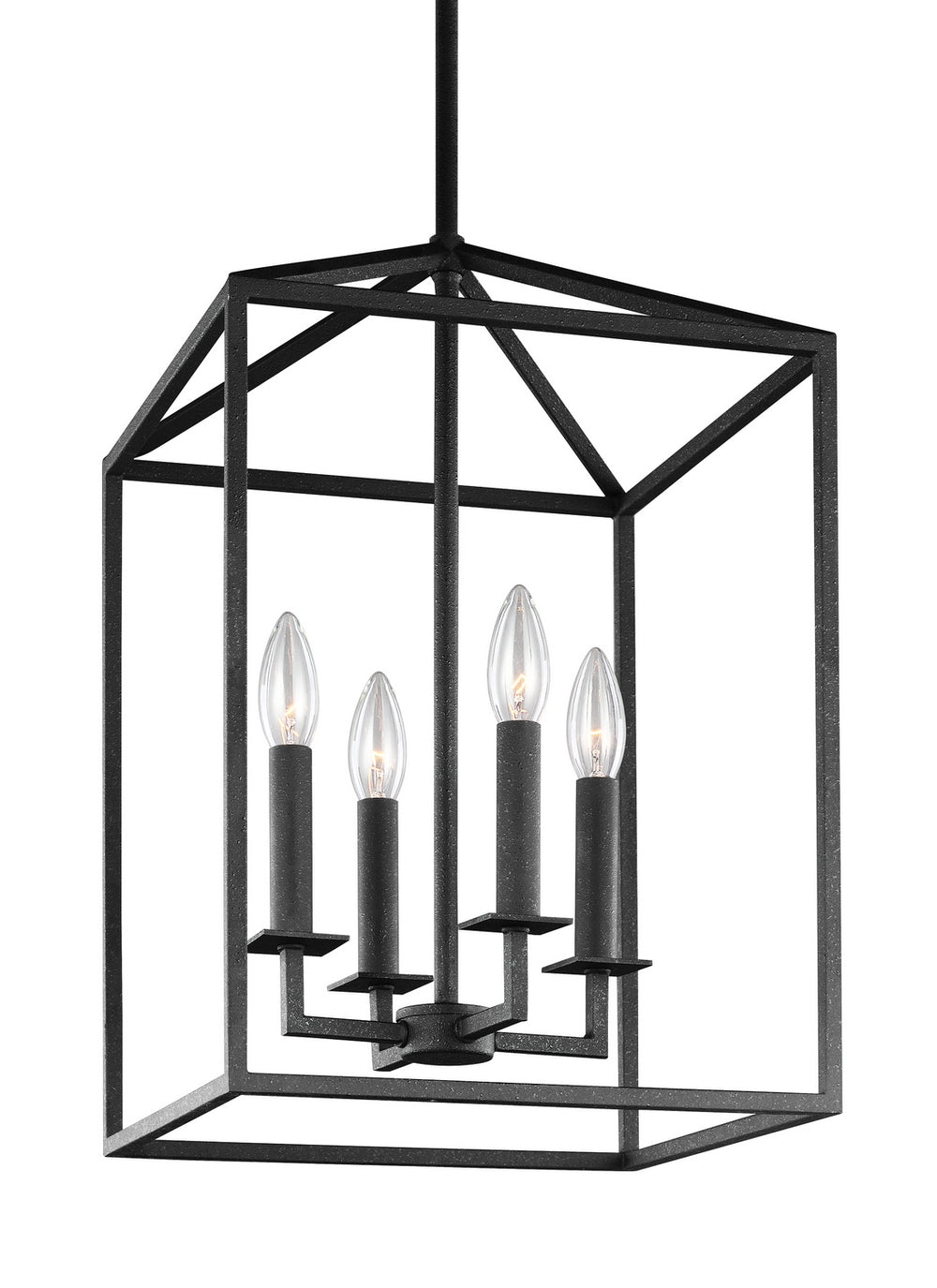 Generation Lighting Canada - 5115004EN-112 - Four Light Hall / Foyer - Perryton - Midnight Black
