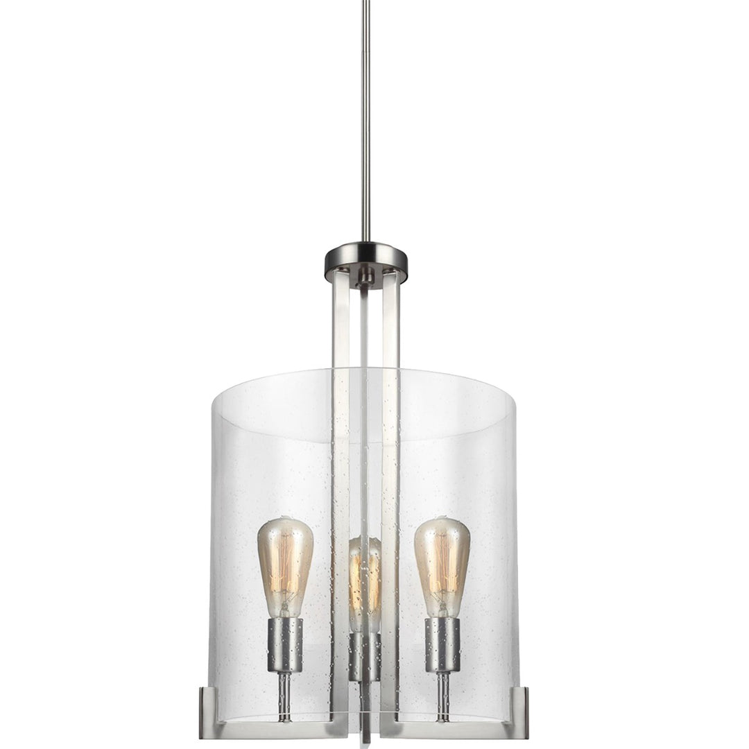 Generation Lighting Canada - 5126003-962 - Three Light Hall / Foyer Pendant - Dawes - Brushed Nickel