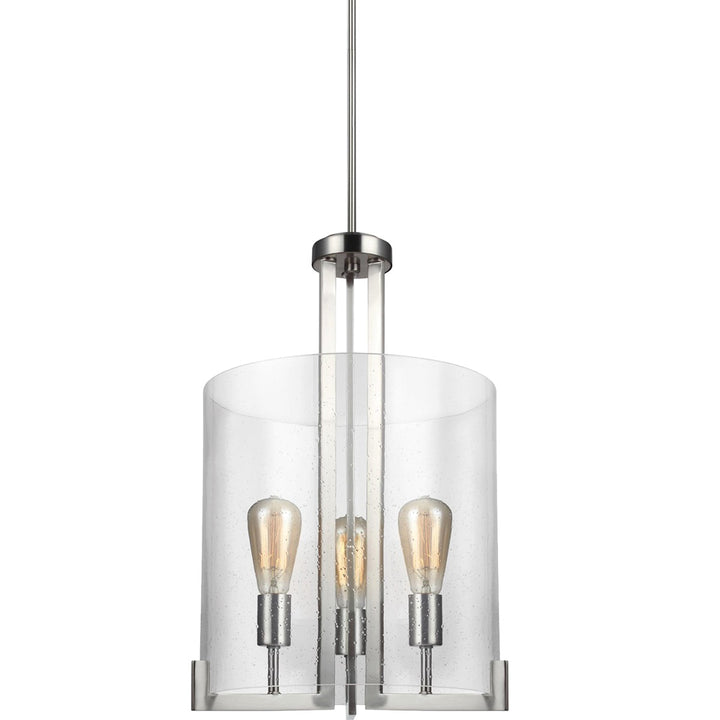 Generation Lighting Canada - 5126003-962 - Three Light Hall / Foyer Pendant - Dawes - Brushed Nickel