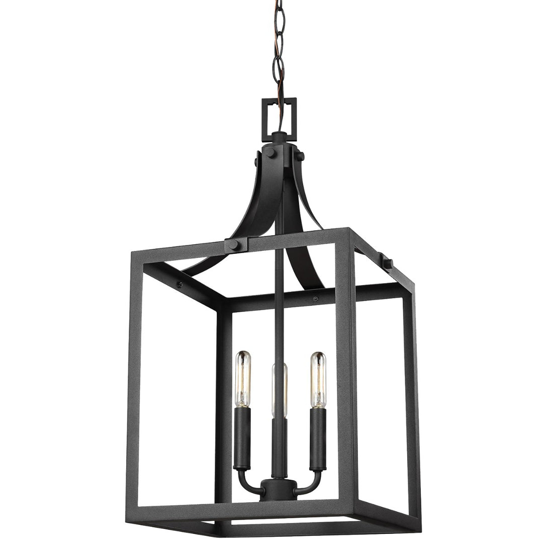 Generation Lighting Canada - 5240603-12 - Three Light Hall / Foyer Pendant - Labette - Black
