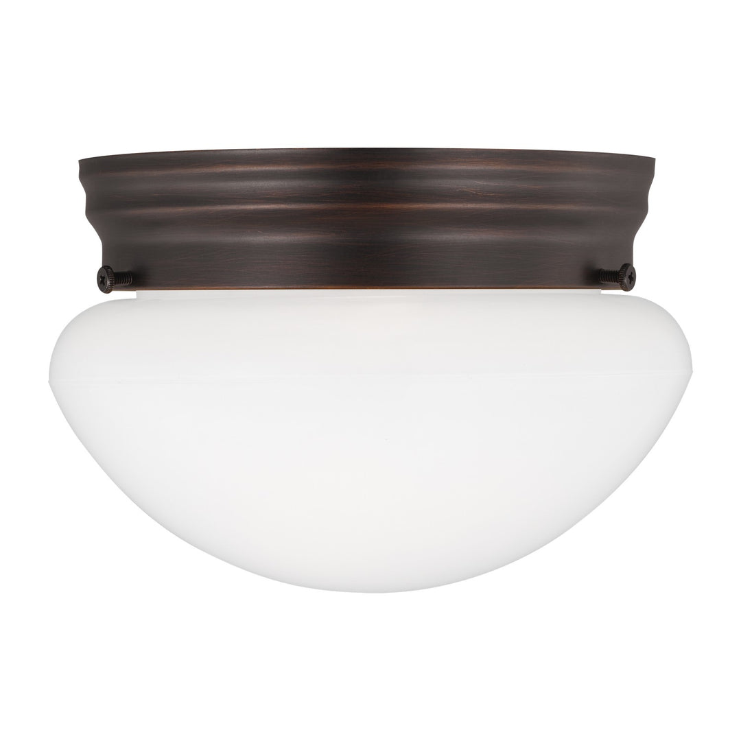 Generation Lighting Canada - 5326EN3-710 - One Light Flush Mount - Webster - Bronze