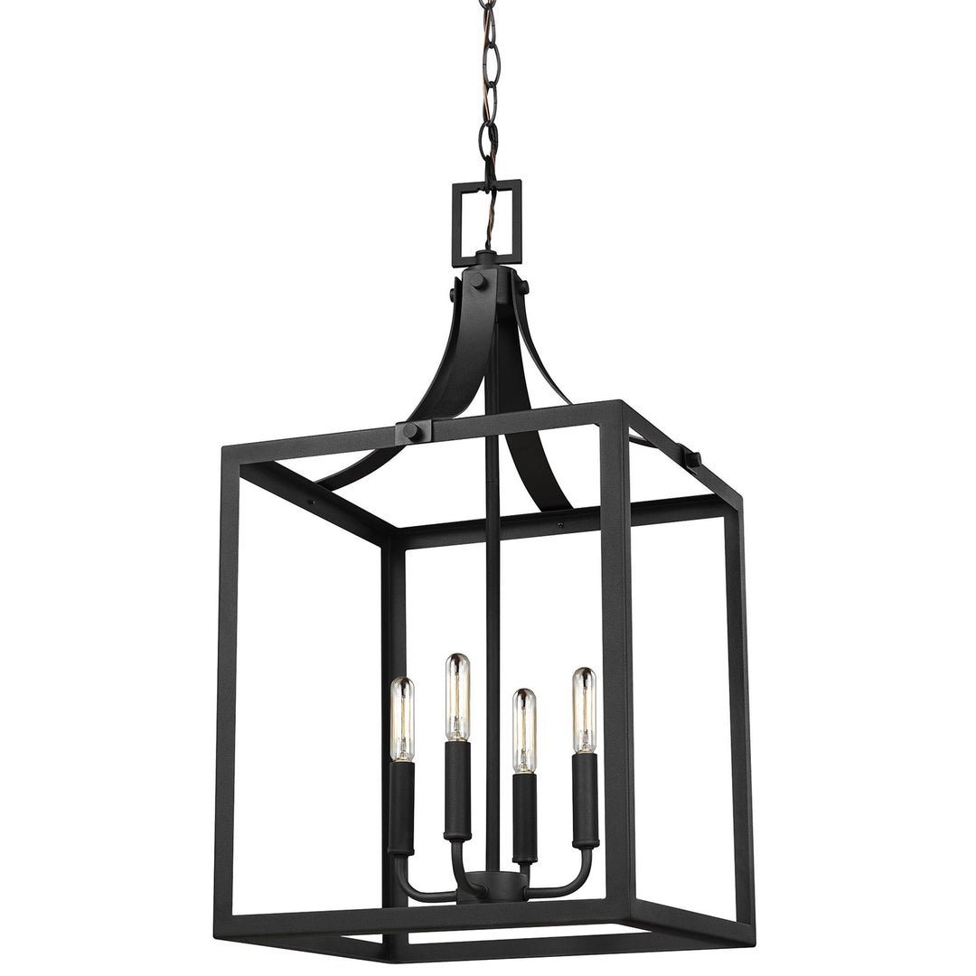 Generation Lighting Canada - 5340604-12 - Four Light Hall / Foyer Pendant - Labette - Black
