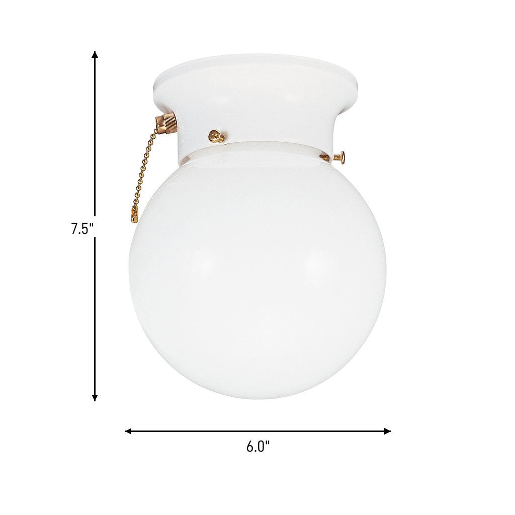 Generation Lighting Canada - 5367PCEN3-15 - One Light Flush Mount - Tomkin - White