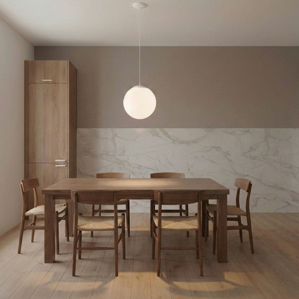 Visual Comfort Studio Canada - 6024EN3-15 - One Light Pendant - Leo - Hanging Globe - White