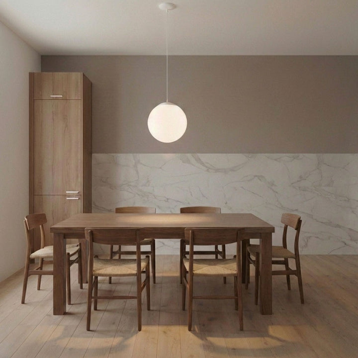 Visual Comfort Studio Canada - 6024EN3-15 - One Light Pendant - Leo - Hanging Globe - White