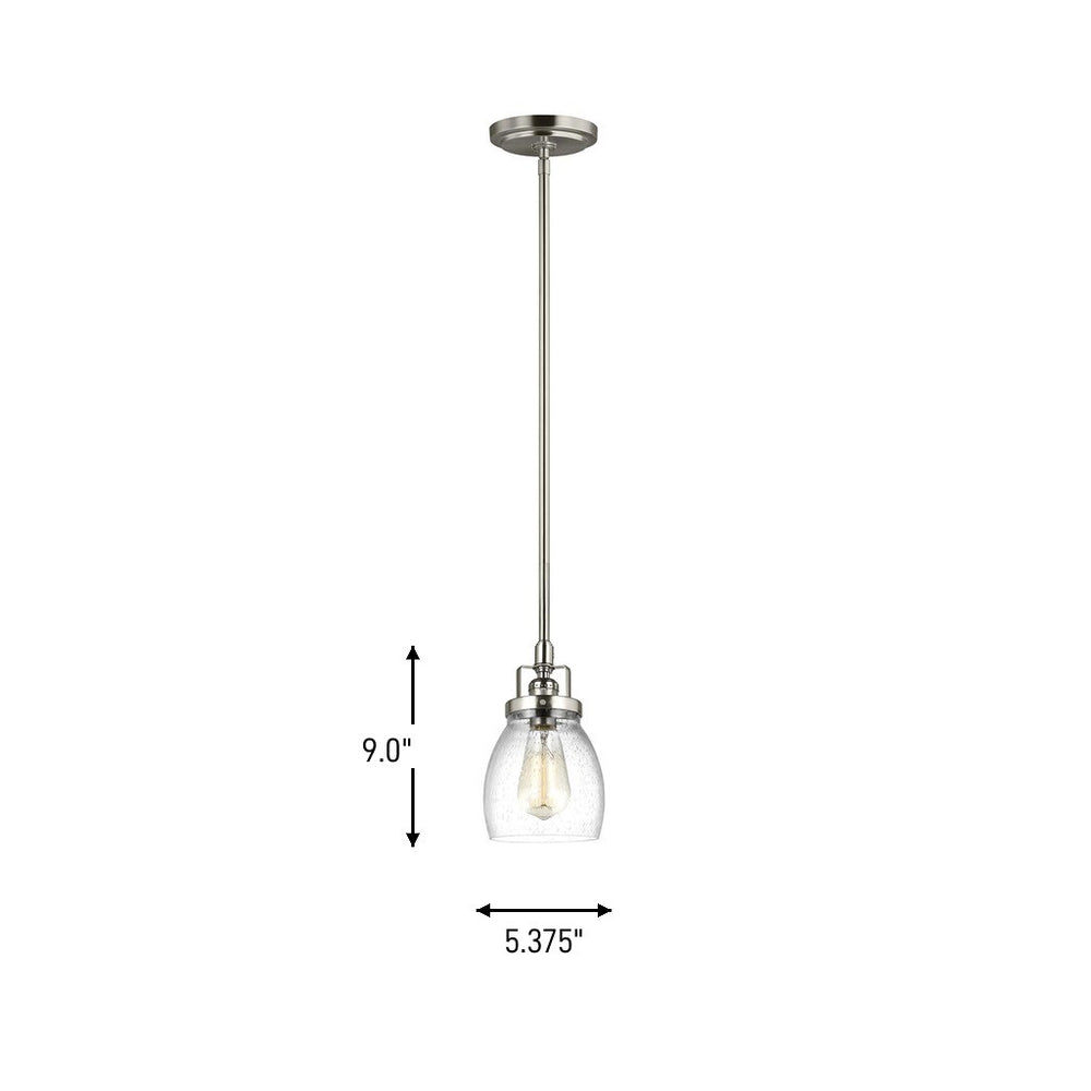 Generation Lighting Canada - 6114501-962 - One Light Mini-Pendant - Belton - Brushed Nickel