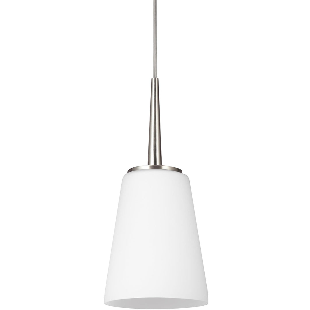 Generation Lighting Canada - 6140401EN3-962 - One Light Mini-Pendant - Driscoll - Brushed Nickel
