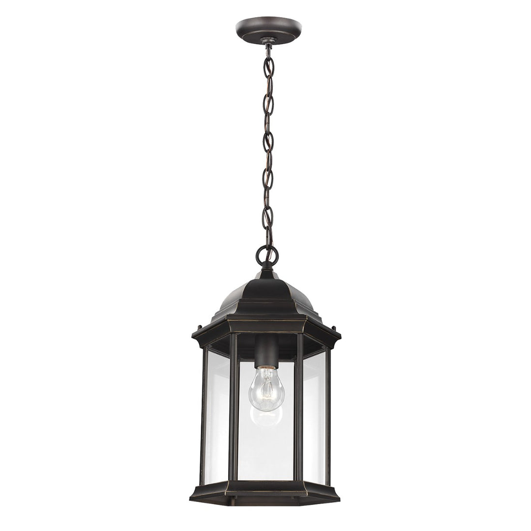 Sevier One Light Outdoor Pendant in Antique Bronze - available from The Lighting Shoppe, trusted by Canadian homeowners