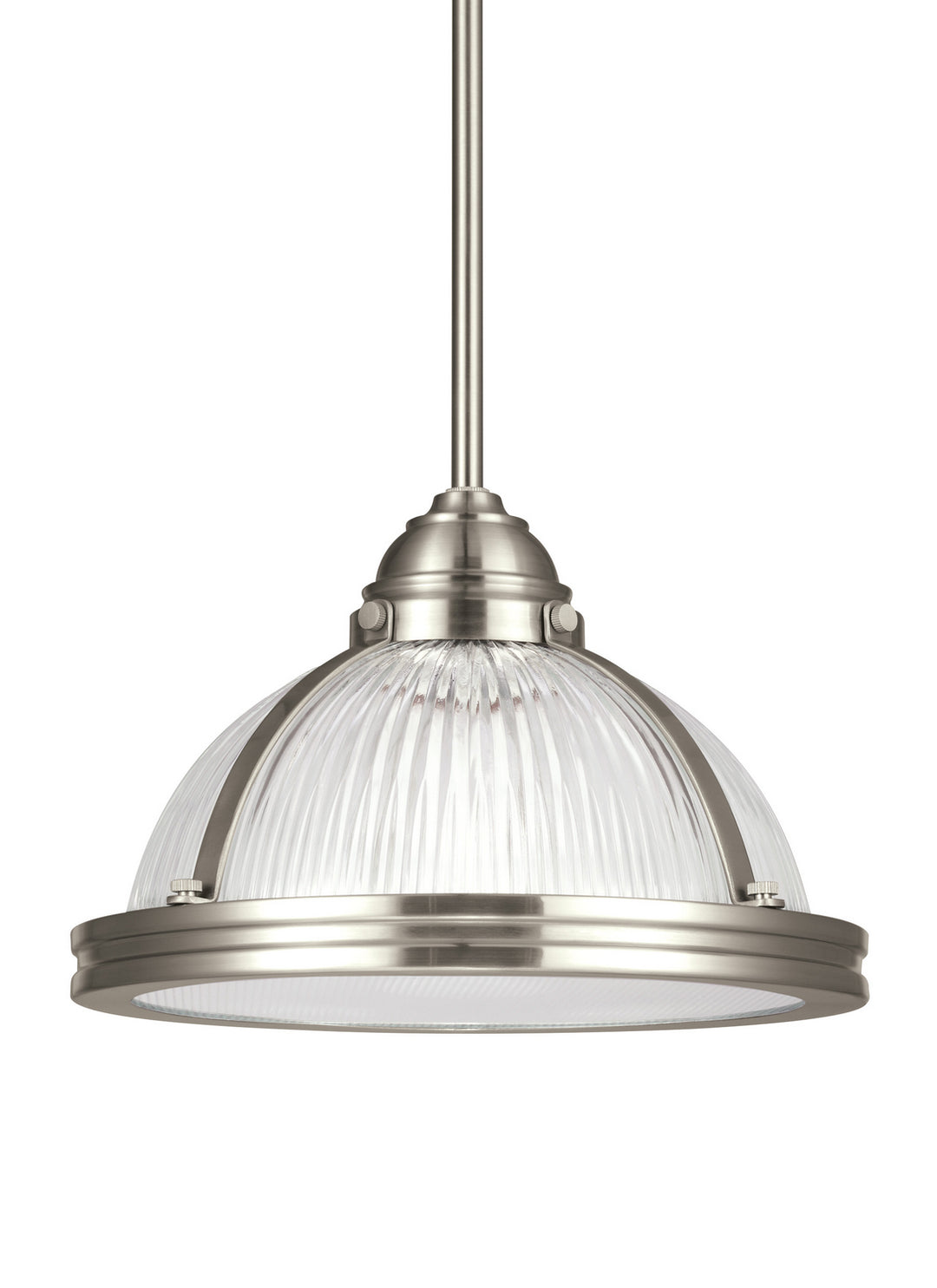 Generation Lighting Canada - 65060EN3-962 - One Light Pendant - Pratt Street Prismatic - Brushed Nickel