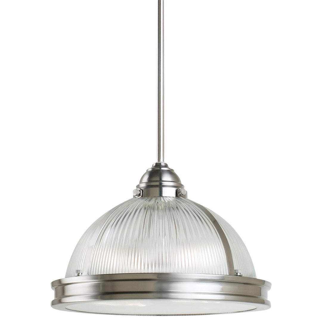 Generation Lighting Canada - 65061EN3-962 - Two Light Pendant - Pratt Street Prismatic - Brushed Nickel