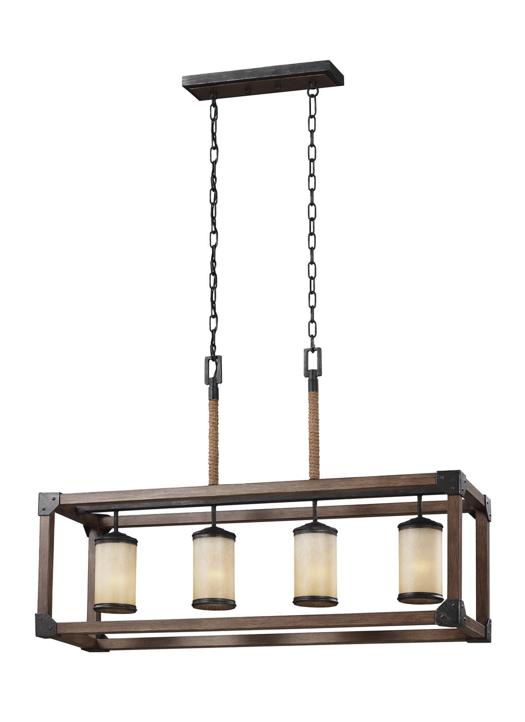 Generation Lighting Canada - 6613304EN3-846 - Four Light Island Pendant - Dunning - Stardust