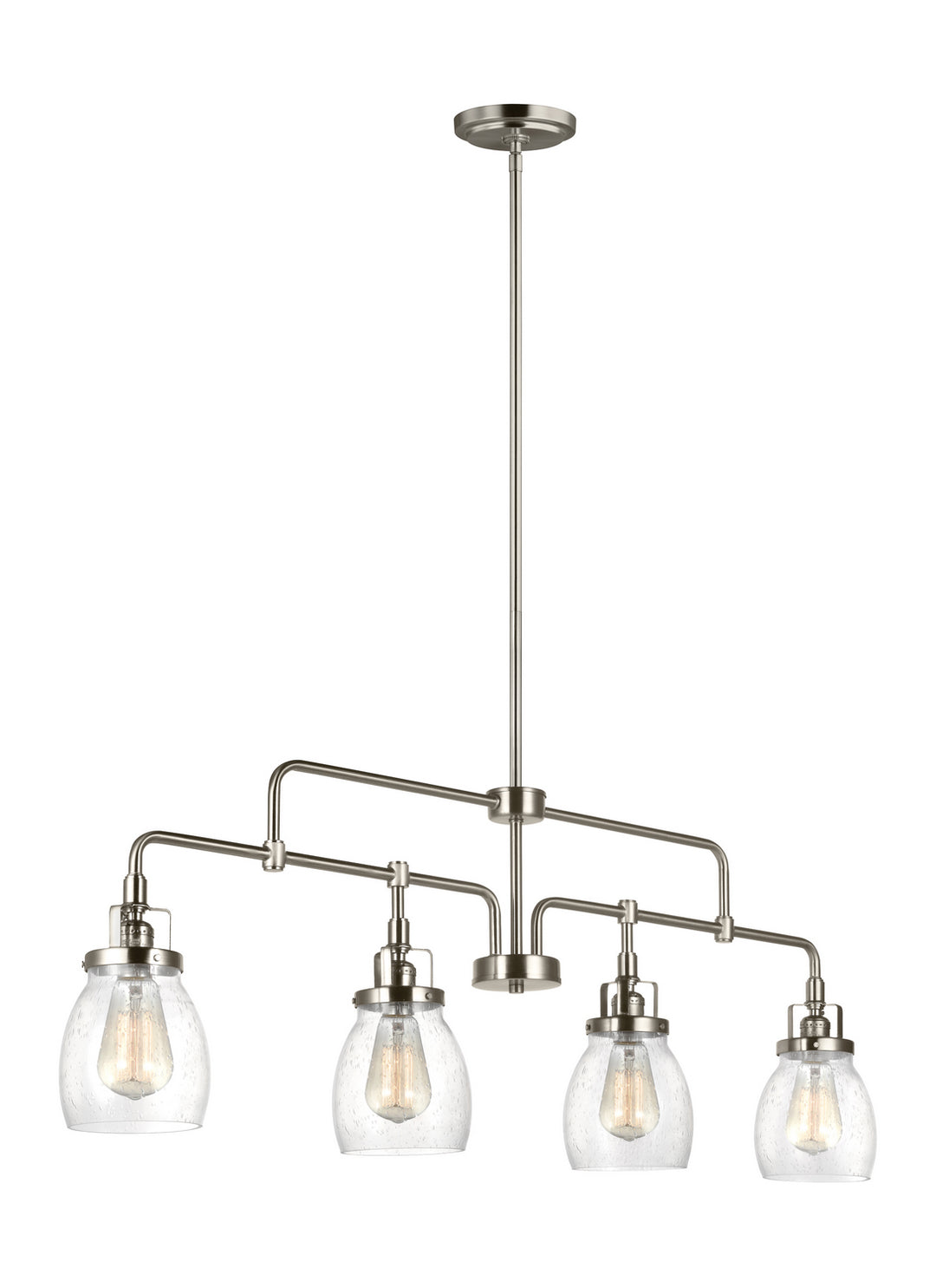 Generation Lighting Canada - 6614504-962 - Four Light Island Pendant - Belton - Brushed Nickel