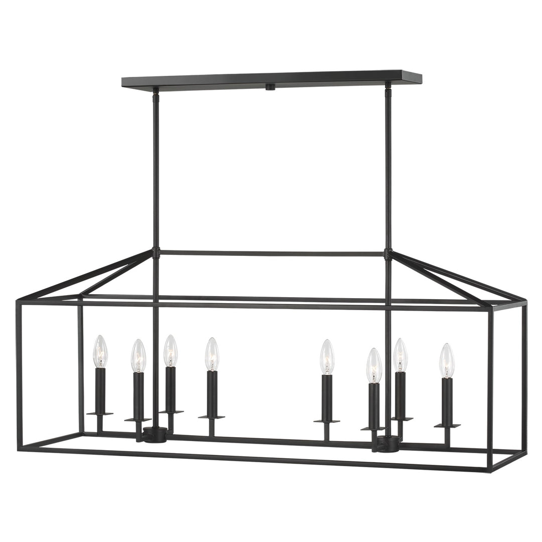 Generation Lighting Canada - 6615008EN-112 - Eight Light Island Pendant - Perryton - Midnight Black