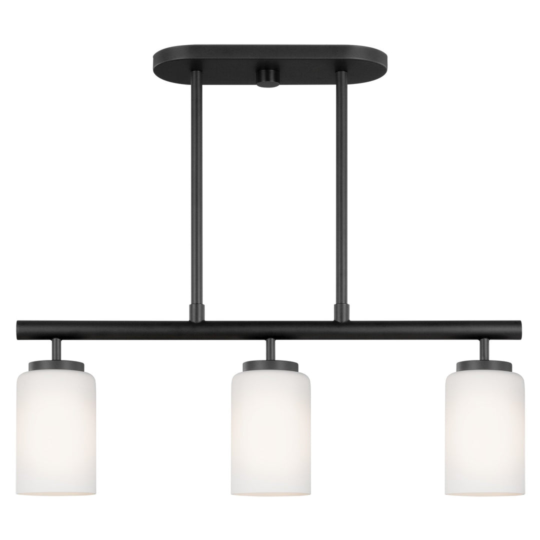 Generation Lighting Canada - 66160EN3-112 - Three Light Island Pendant - Oslo - Midnight Black