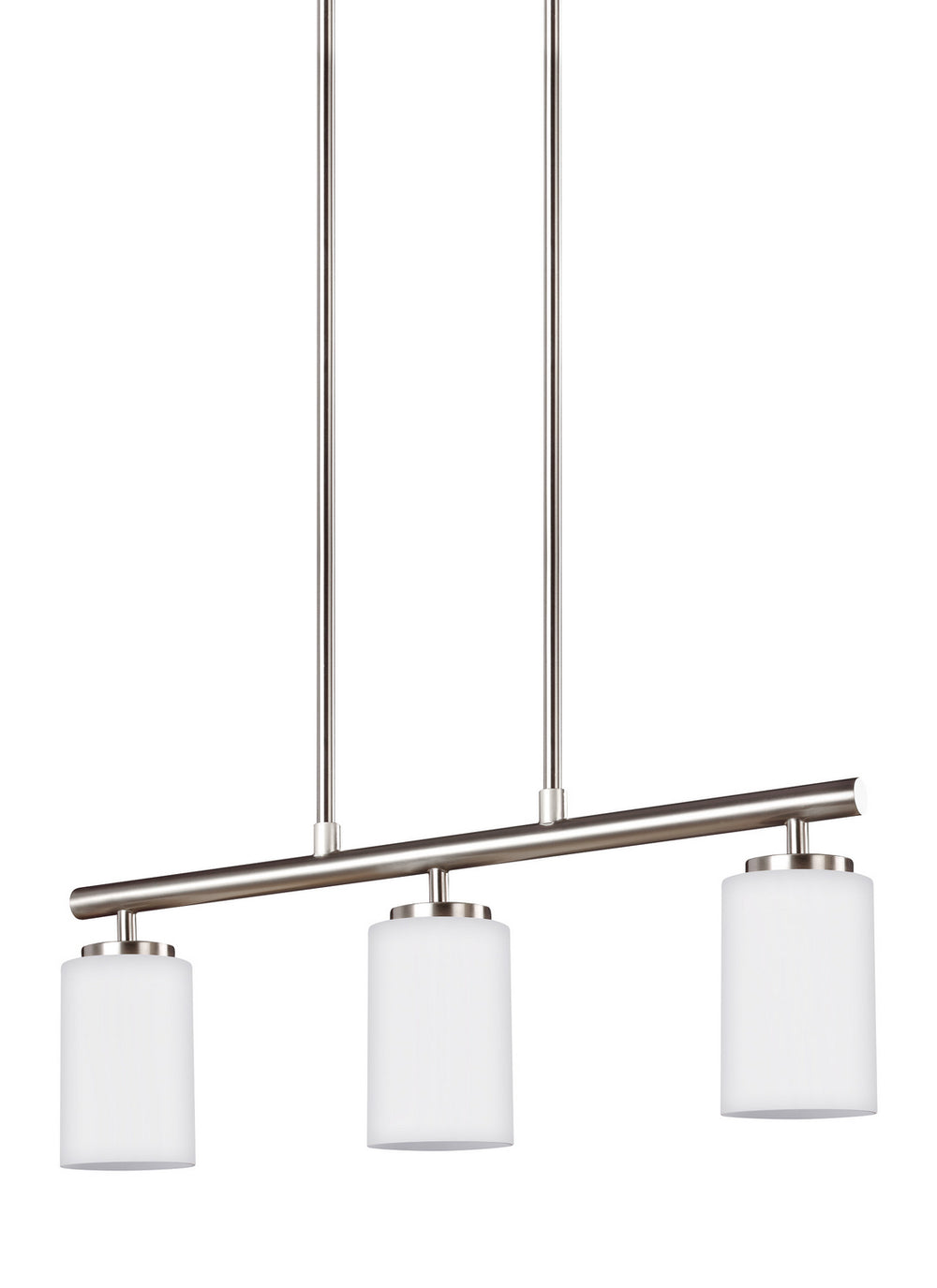 Generation Lighting Canada - 66160EN3-962 - Three Light Island Pendant - Oslo - Brushed Nickel