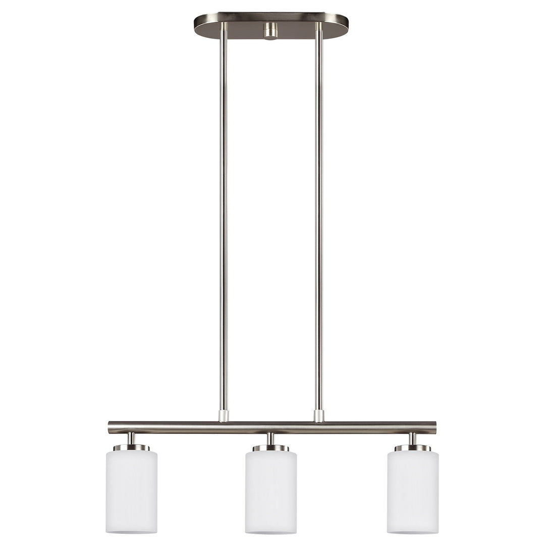 Generation Lighting Canada - 66160EN3-962 - Three Light Island Pendant - Oslo - Brushed Nickel