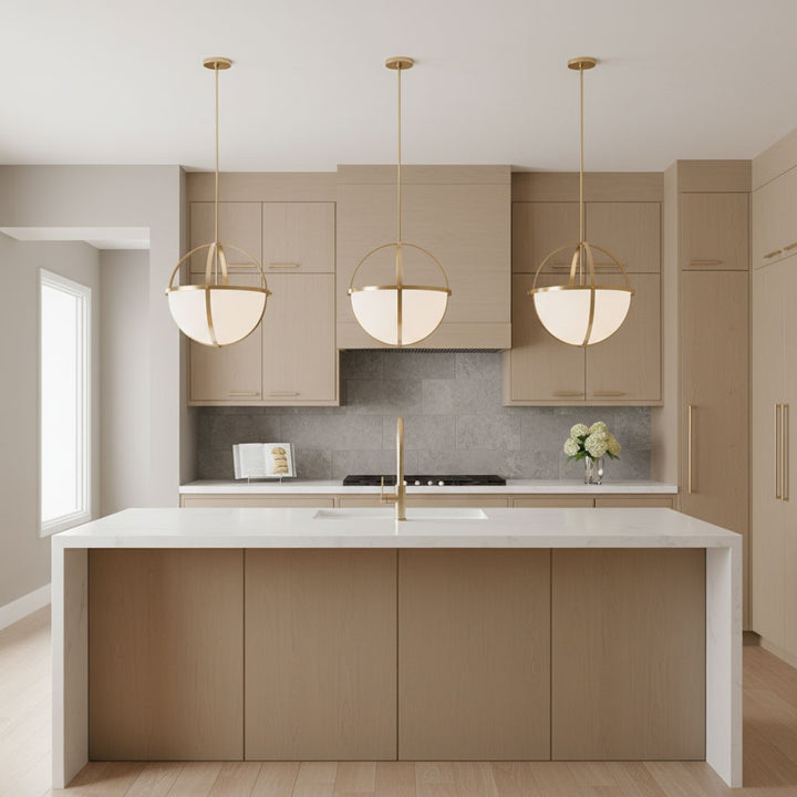 Generation Lighting Canada - 6624603-848 - Three Light Pendant - Alturas - Satin Brass