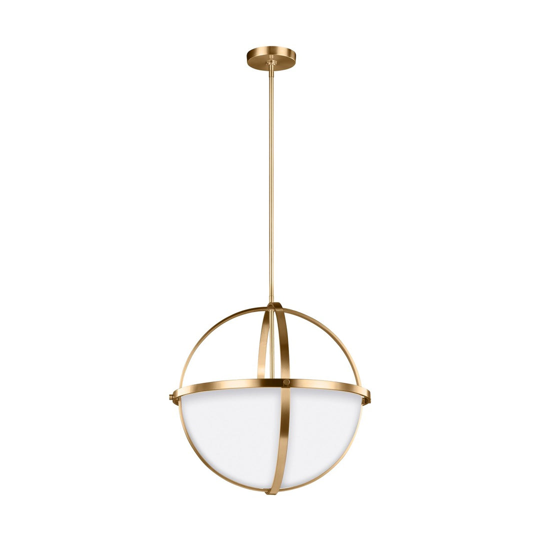 Generation Lighting Canada - 6624603EN3-848 - Three Light Pendant - Alturas - Satin Brass
